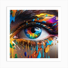 Colorful Eye 12 Art Print