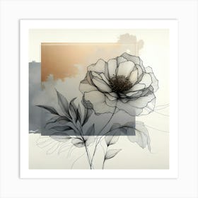 Flower In A Frame Art Print