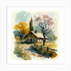 Watercolor Painting Art Print