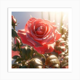 Rose Blooming Art Print