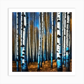 Birch Trees 63 Art Print