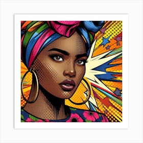 Jendayi Pop African Woman Art Print