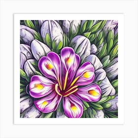 Alstroemeria Flowers 9 Art Print