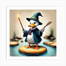 Wizard Duck Art Print