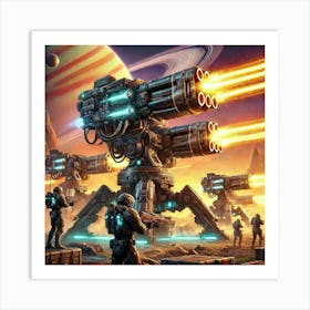 Kaiju Scale Plasma Cannons 1024x1024 Art Print