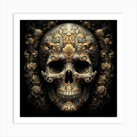 Ornate Skull 2 Art Print