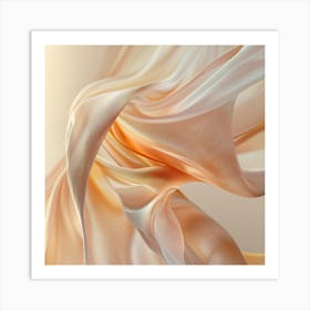 Flowy Silk Wall Print Art Print