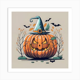 Halloween Pumpkin 3 Art Print