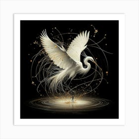 White Egret 2 Art Print