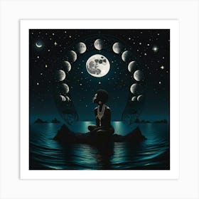 Moon In The Sky Art Print