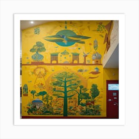 Murals In A Museum Art Print