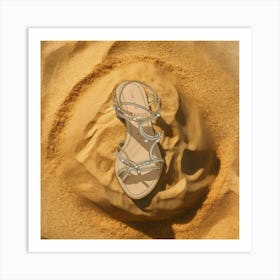 Sand Sandals Art Print