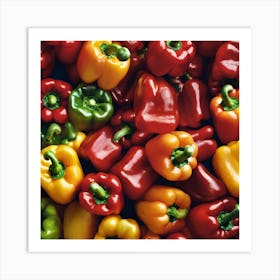 Colorful Peppers 79 Art Print