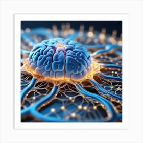 Brain And Nerves 47 Art Print