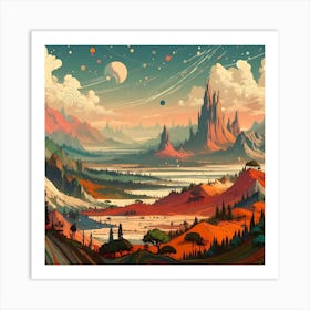 Land Of Fantasy 10 Art Print