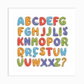 Alphabet Letters Art Print