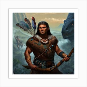 Native American Warrior Art Print