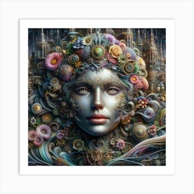 City Of Flowers 1 Art Print