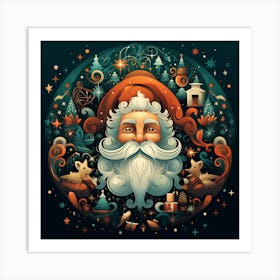 Christmas Santa Art Print