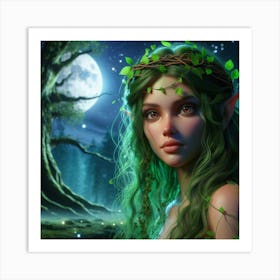 Elven Girl Art Print