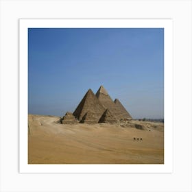 Giza Pyramids Art Print