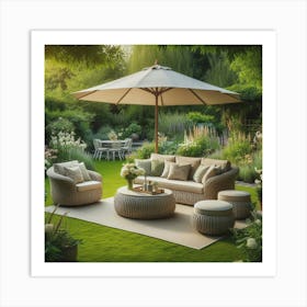 Garden Furniture Art Print