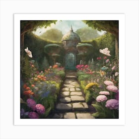 Into The Garden Art Print Art Print