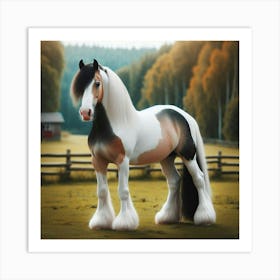 Clydesdale Horse 3 Art Print