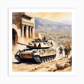 M1a2 Tank 3 Art Print