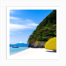 Beautiful Beach White Sand Art Print