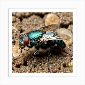 Flies Insects Pest Wings Buzzing Annoying Swarming Houseflies Mosquitoes Fruitflies Maggot (1) Art Print