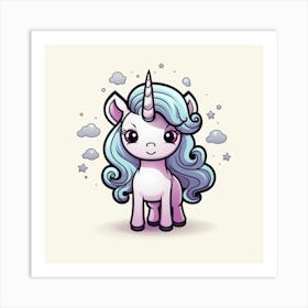 Cute Unicorn 217 Art Print