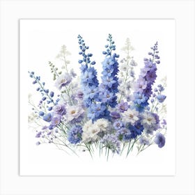 Delphinium 4 Art Print