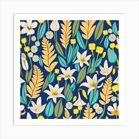 Floral Pattern 17 Art Print