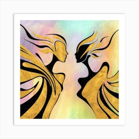 Two Women In Love Art Print