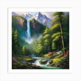 Waterfall 5 Art Print