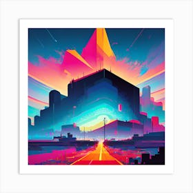 Futuristic Cityscape 70 Art Print