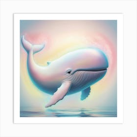 Whale In The Water Art Print