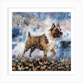 Butterfly Dog 3 Art Print