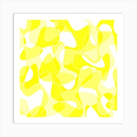 Abstract Yellow Background Art Print