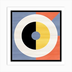 Geometric Symphony: Mid Century Circles in Concert Art Print