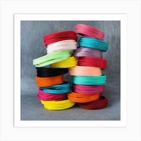 Foe Hair Ties Pile (2) Art Print