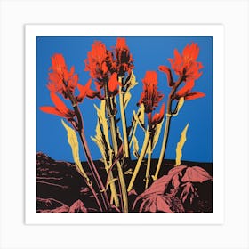 Kangaroo Paw 2 Pop Art Illustration Square Art Print