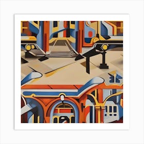 Train Station 2 Art Print