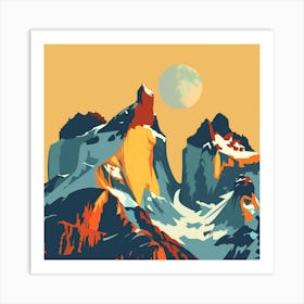 Chilean Mountains 3 Art Print