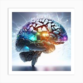 Brain Fractal 1 Art Print