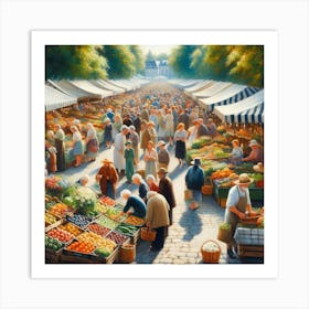 Farmers Market Art Print