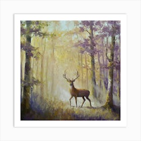 Deer In The Woods art print art print Art Print