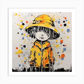 Little Yellow Hat Art Print