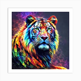 Colorful Lion Art Print